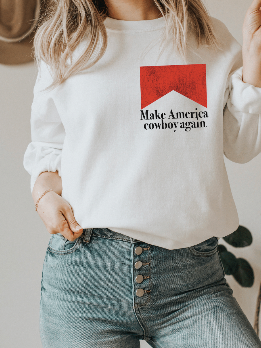 Pink Marlboro Cowboy Sweatshirt