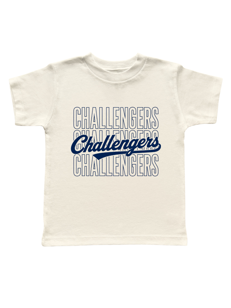 TODDLER CHALLENGERS CURSIVE SHORT SLEEVE TEE