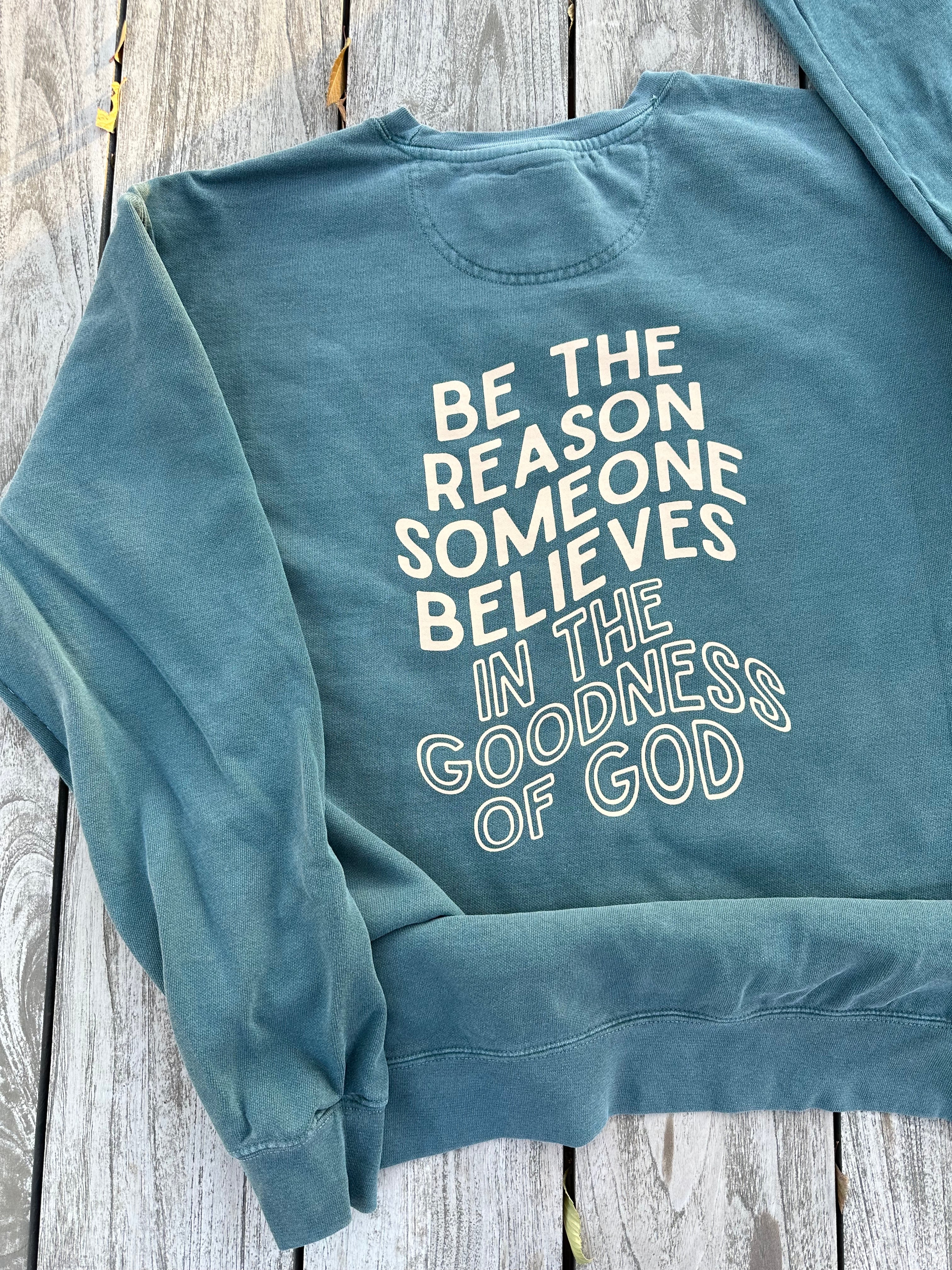 BE THE REASON - CHRISTMAS WASHED CREWNECK