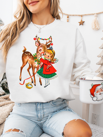 VINTAGE DEER ADULT CREWNECK