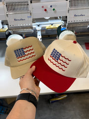 COQUETTE FLAG - ADULT EMBROIDERED HAT