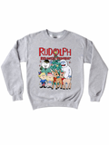 RUDOLPH THE RED NOSED REINDEER ADULT CREWNECK