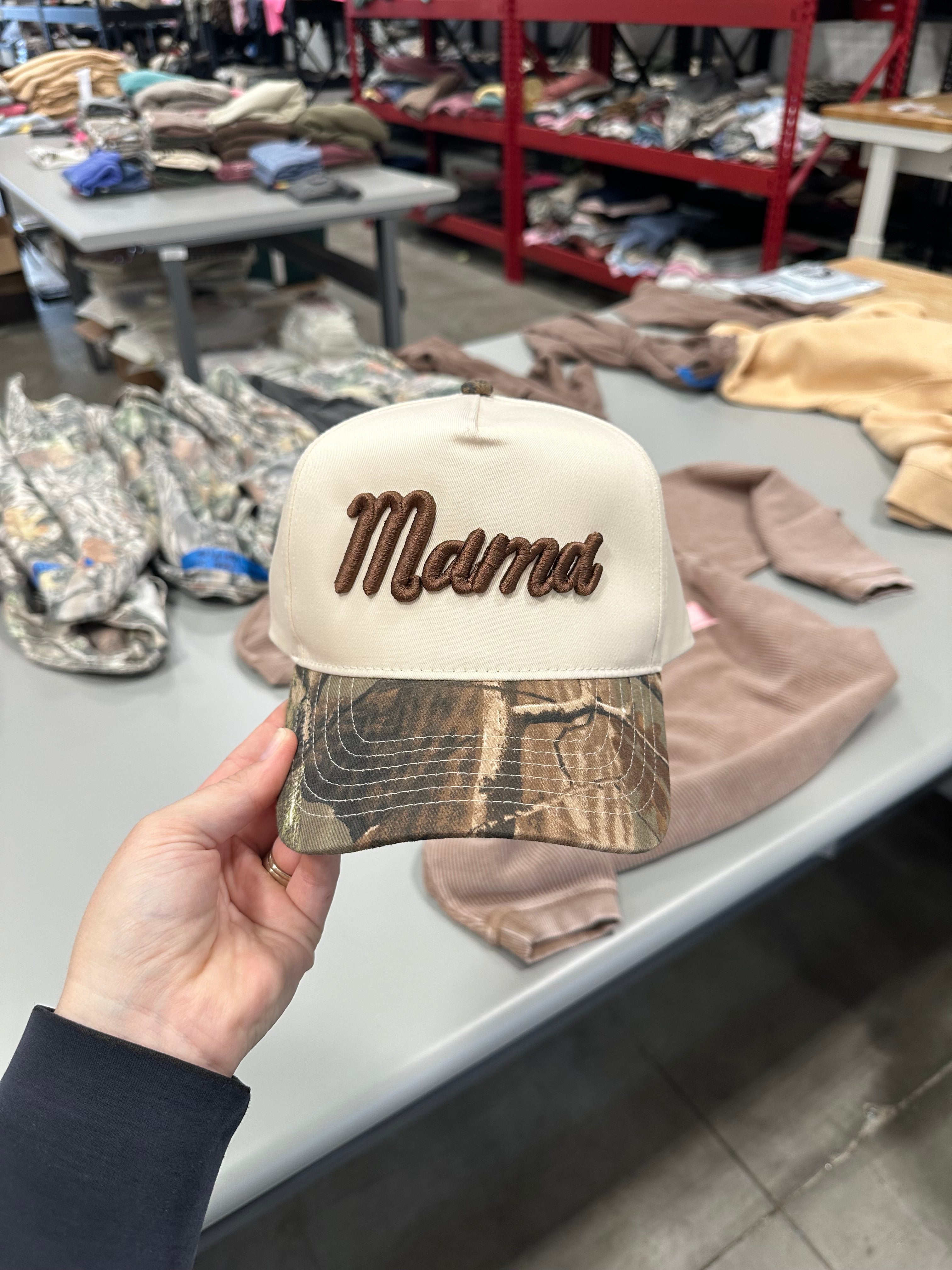 MAMA PUFF EMBROIDERED HAT