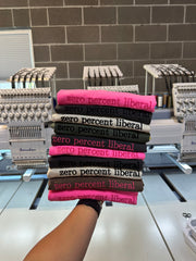 ZERO PERCENT LIBERAL - EMBROIDERED TEE