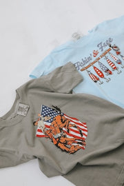 YOUTH FLAG COWBOY TEE SHIRT