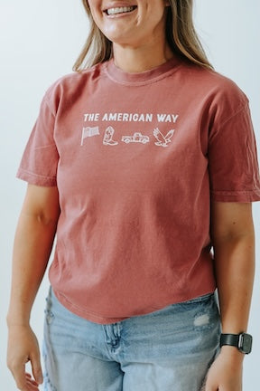 ADULT THE AMERICAN WAY TEE SHIRT