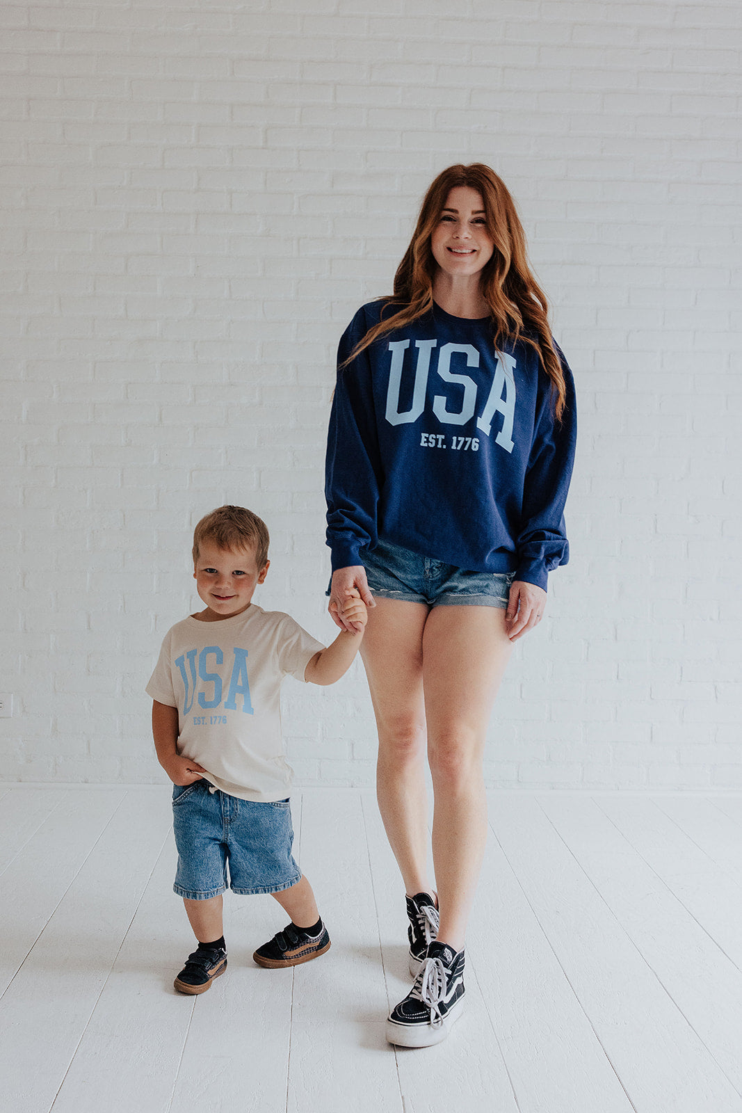 USA EST 1776 - ADULT WASHED SWEATER