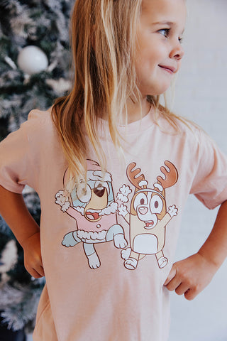 BLUEY CHRISTMAS KIDS TEE