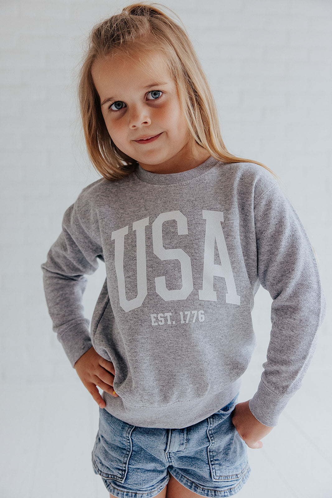 USA EST 1776 - KIDS CREWNECK