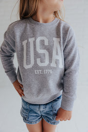 USA EST 1776 - KIDS CREWNECK