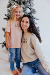 MINI TREES WITH BOWS ADULT CREWNECK