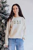 MINI TREES WITH BOWS ADULT CREWNECK