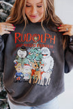 RUDOLPH THE RED NOSED REINDEER WASHED CREWNECK