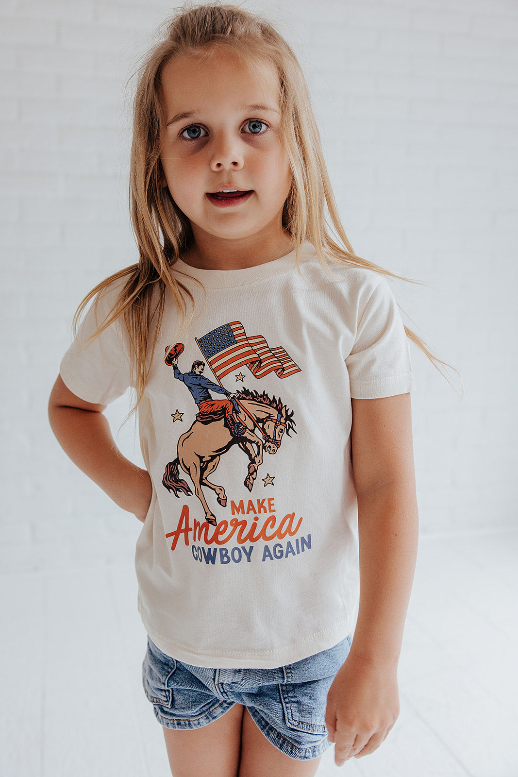 MAKE AMERICA COWBOY AGAIN - KIDS TEE