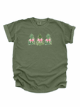 MINI TREES WITH BOWS ADULT SHORT SLEEVE TEE