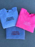 LOVES JESUS, “HOMESCHOOL” & AMERICA, TOO - EMBROIDERED REGULAR CREWNECK