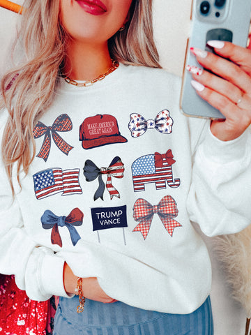 AMERICA COQUETTE CREWNECK