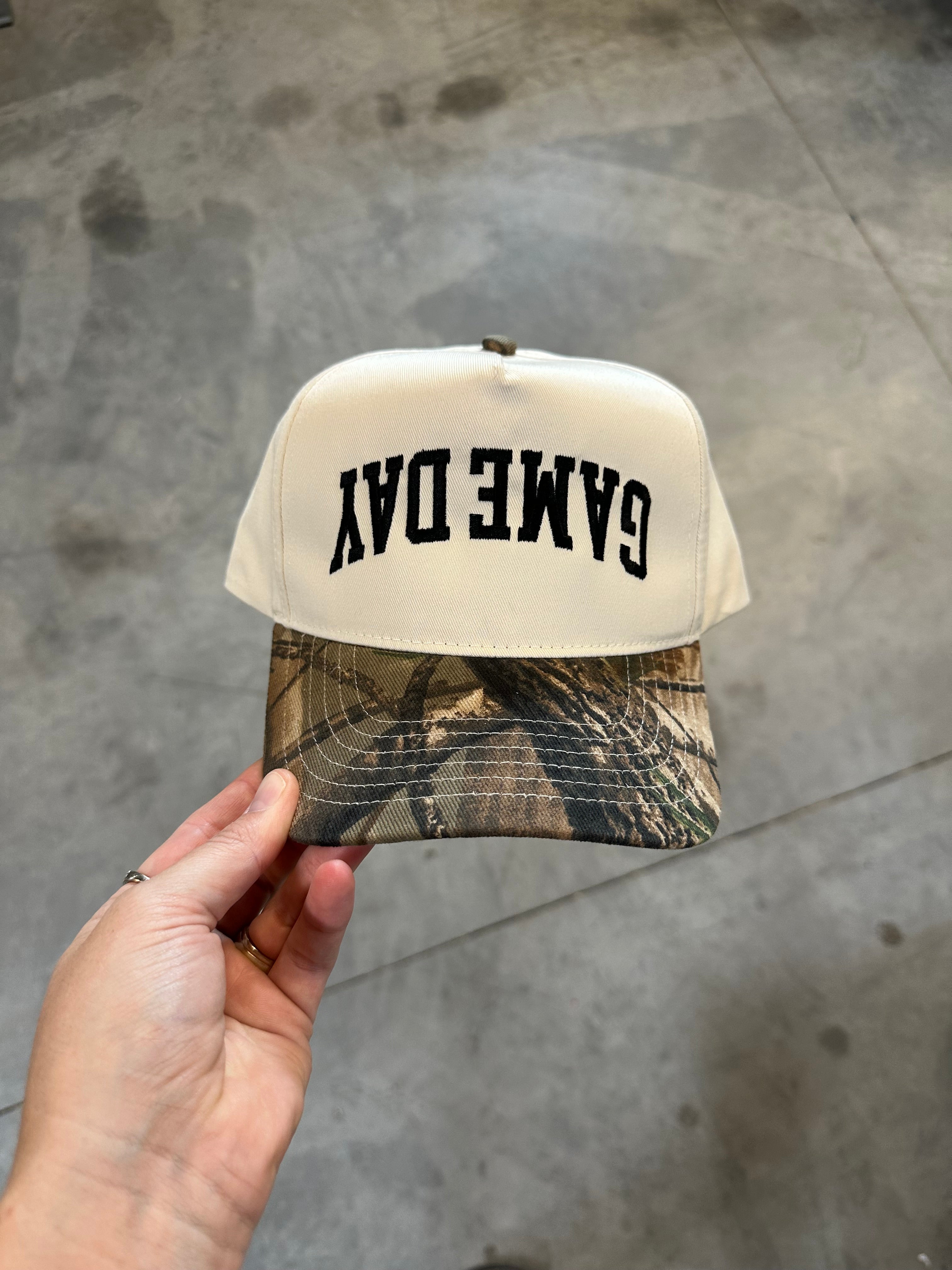 UPSIDE DOWN GAME DAY - ADULT EMBROIDERED HAT