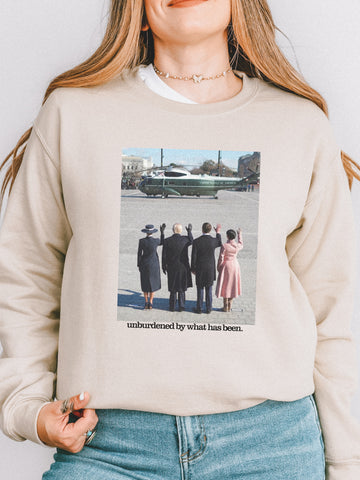 UNBURDENED // Biden Sendoff Photo - Adult Crewneck