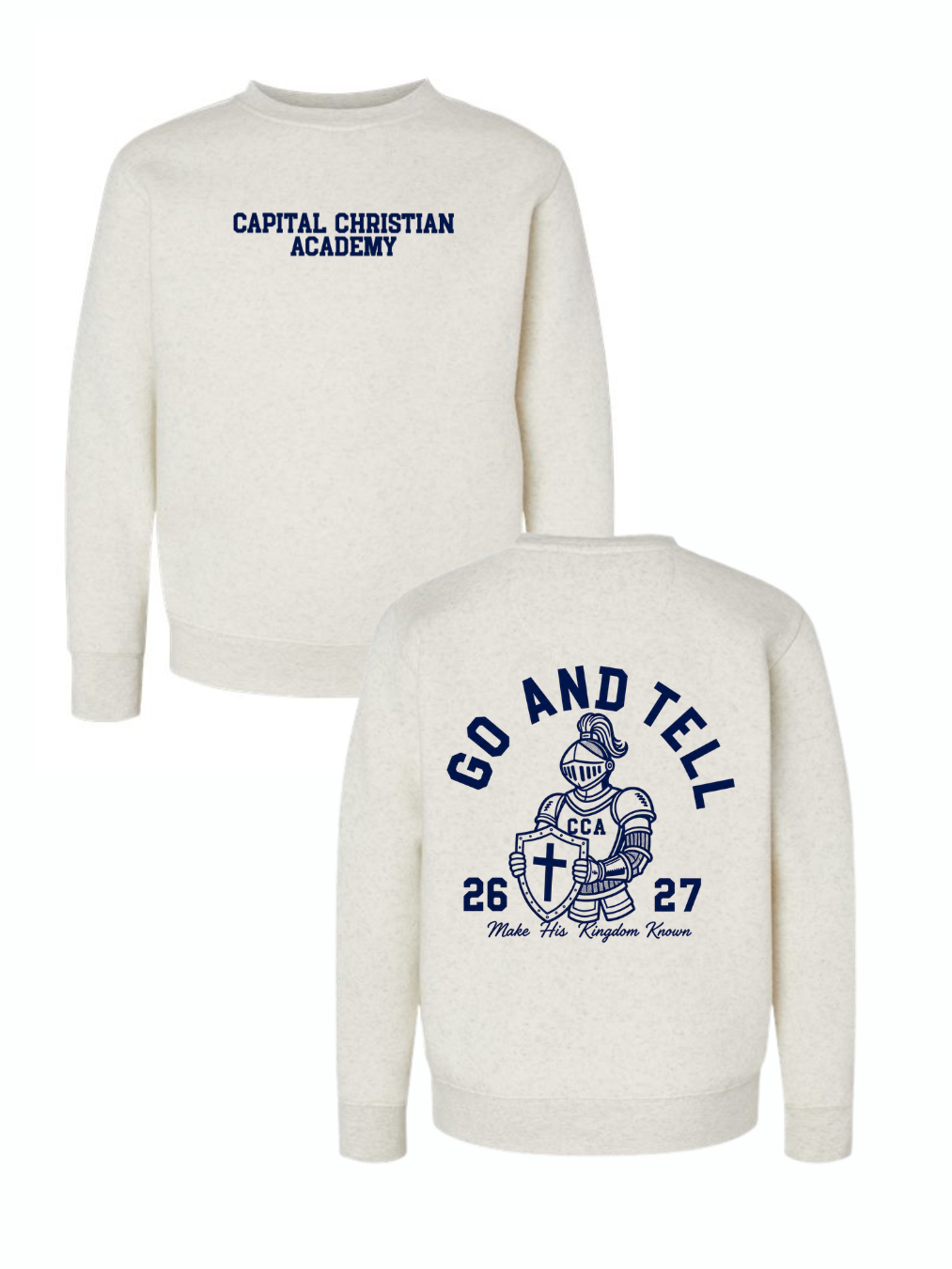 TODDLER/YOUTH "GO AND TELL" CREWNECK SWEATER