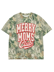 MERRY MOMS CLUB VINTAGE CAMO TEE