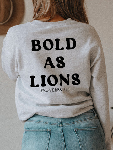 BOLD AS LIONS - ADULT CREWNECK