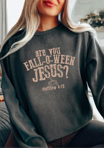 ARE YOU FALL-O-WEEN JESUS? - CREWNECK SWEATER