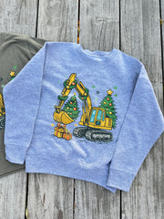 CONSTRUCTION CHRISTMAS - KIDS CREWNECK SWEATER