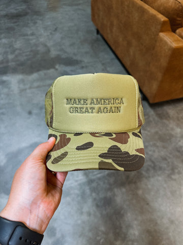 MAKE AMERICA GREAT AGAIN FOAM TRUCKER HAT