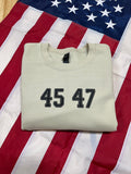 45 47 • ADULT CREWNECK front+back