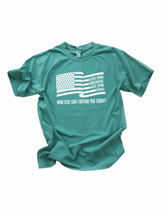 *JESUS LOVING* FLAG TEE • CONSERVATIVE • MEAT EATING • PATRIOT - HOW ELSE CAN I OFFEND YOU?