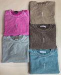 CROSS CORDED CREWNECK