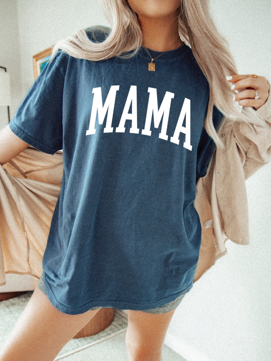 NEW MAMA TEE - WHITE PRINT