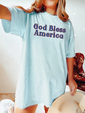 GOD BLESS AMERICA - ADULT TEE