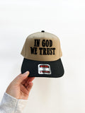 IN GOD WE TRUST - 3D HAT