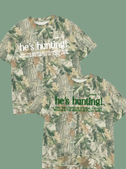 ADULT HE'S HUNTING! GENESIS 9:3 TEE SHIRT
