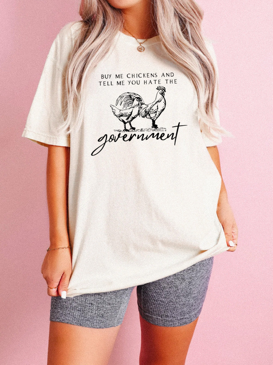 Buy Me Chickens - Black Print