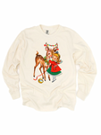 VINTAGE DEER ADULT LONG SLEEVE TEE