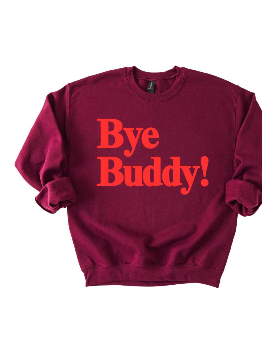 BYE BUDDY! CHRISTMAS - ADULT CREWNECK