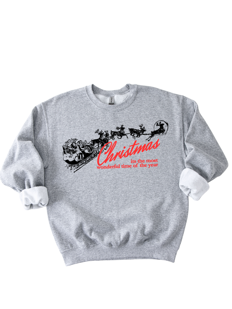 CHRISTMAS, THE MOST WONDERFUL TIME - ADULT CREWNECK