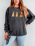 GOLDEN RETRIEVER CHRISTMAS WASHED CREWNECK