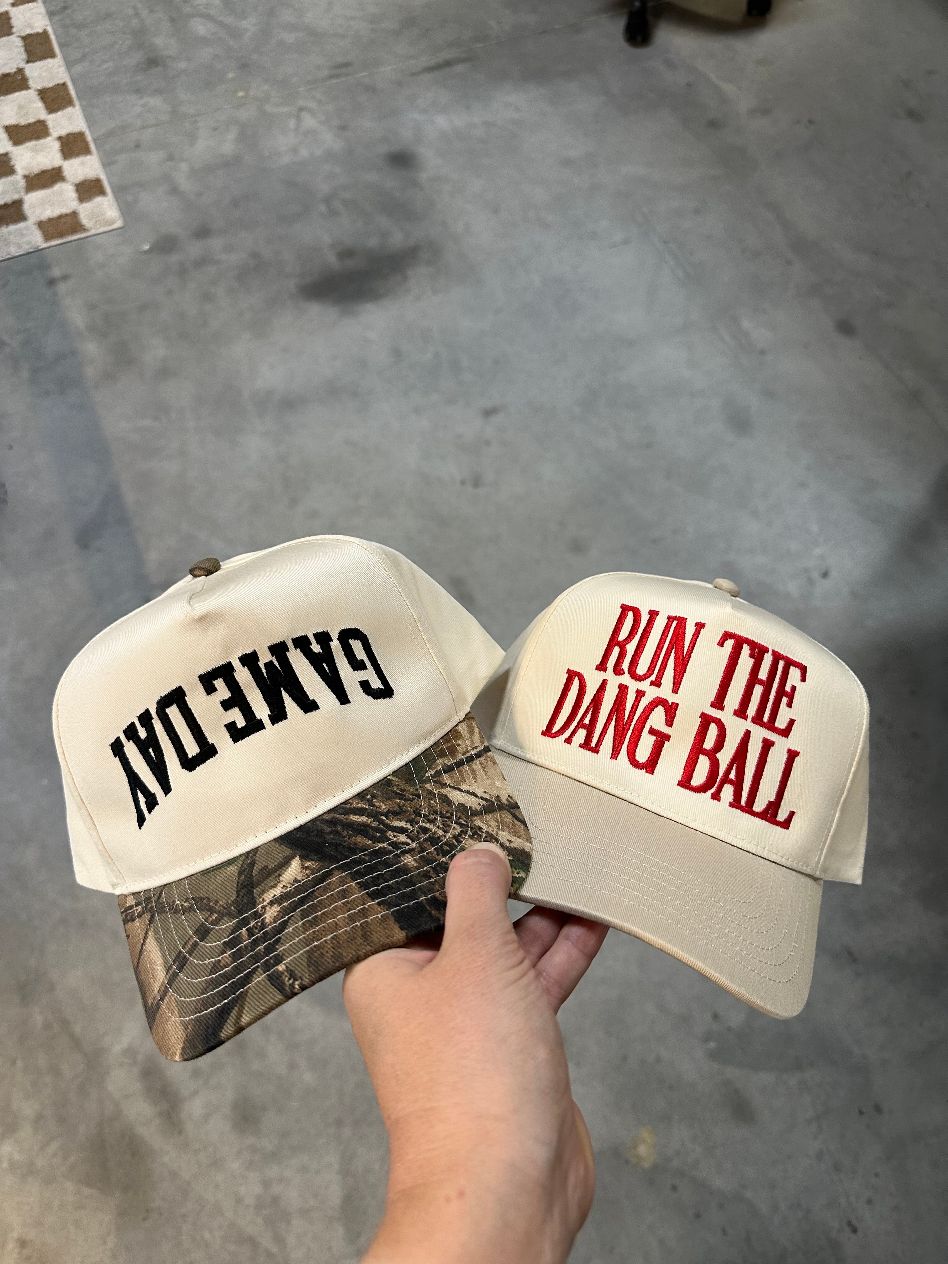 UPSIDE DOWN GAME DAY - ADULT EMBROIDERED HAT