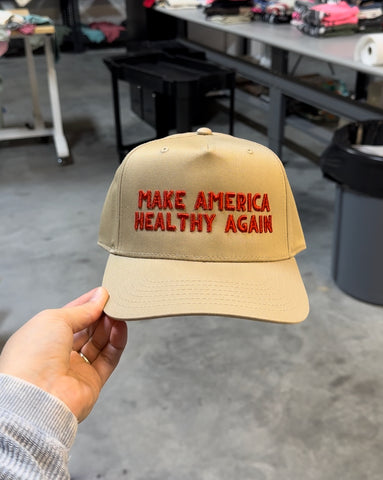 MAKE AMERICA HEALTHY AGAIN 3D HAT