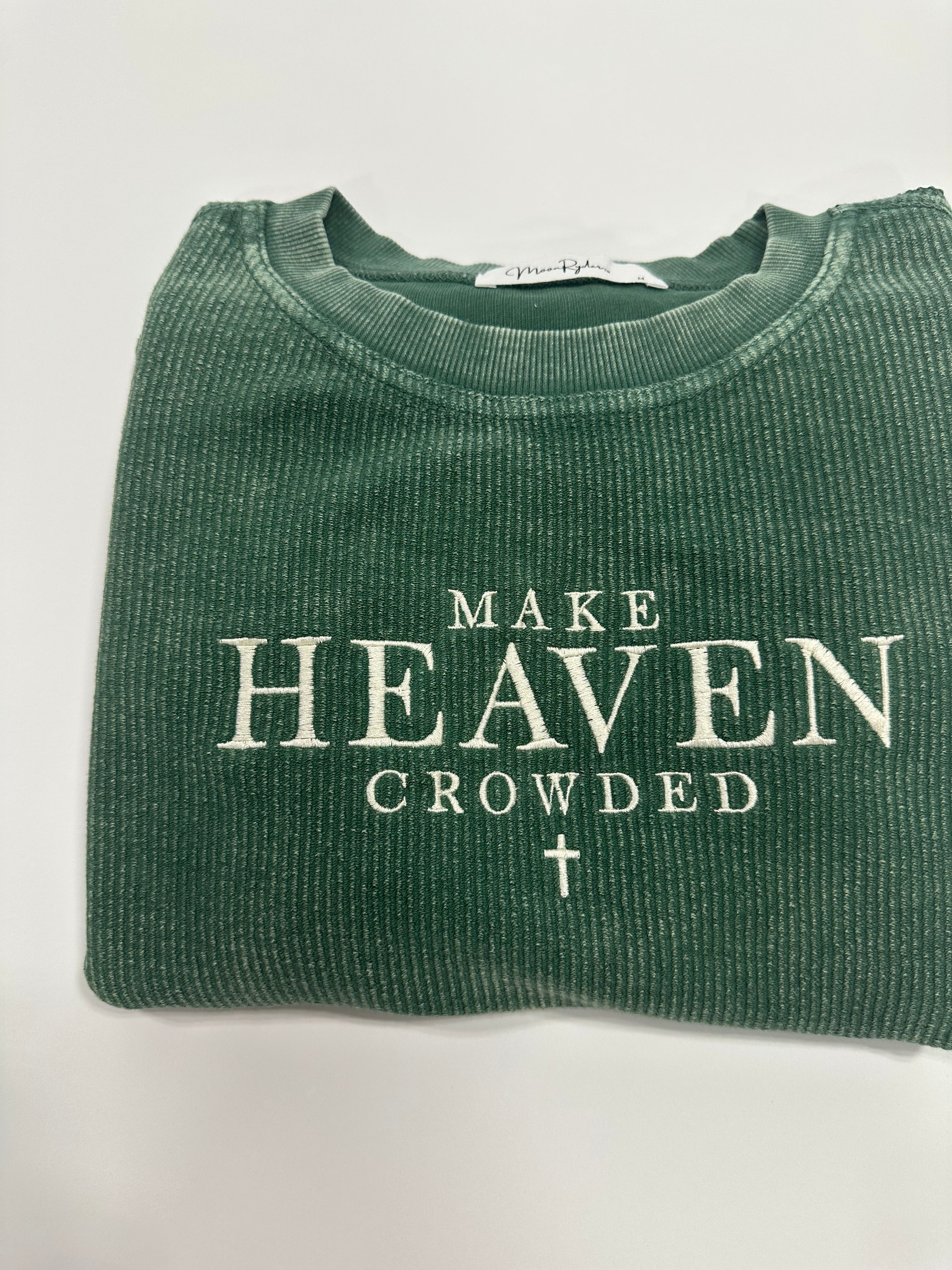 FOREST CORDED CREWNECK