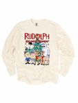 RUDOLPH THE RED NOSED REINDEER ADULT LONG SLEEVE TEE