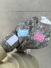 JESUS IS KING PATCH CAMO TEE