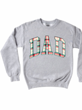 PLAID DAD ADULT CREWNECK