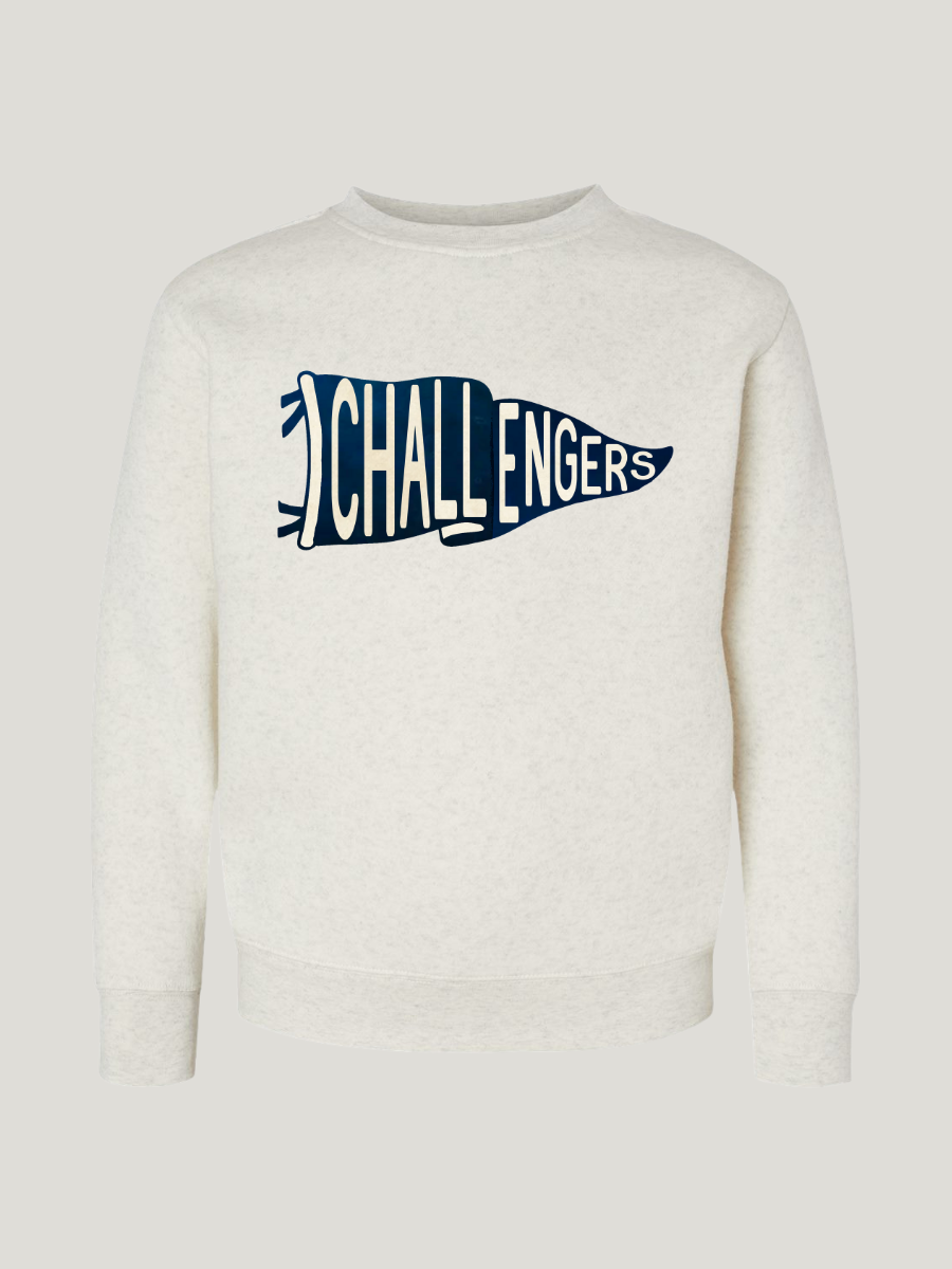 YOUTH CHALLENGERS PENNANT CREWNECK