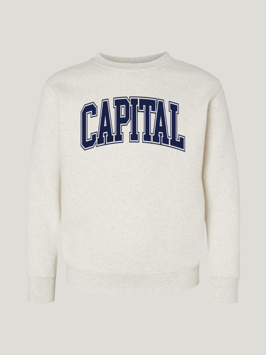 YOUTH FRONT CAPITAL CREWNECK SWEATER
