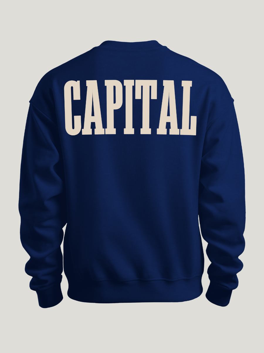 ADULT ACROSS THE BACK CAPITAL CREWNECK SWEATER